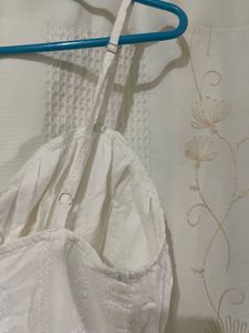 white midi dress
