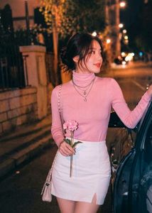 yk2 baby pink turtle neck top offer for today