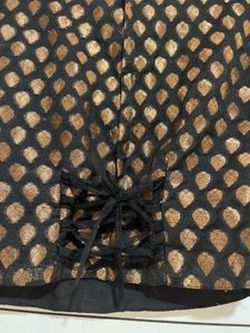 black and gold festive choli