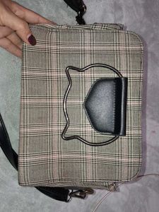 Plaid Crossbody Handbag