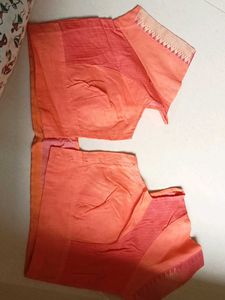 Elegant Peach Saree Blouse