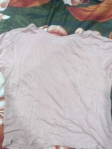 Women's Casual Pink Twisted T-Shirt