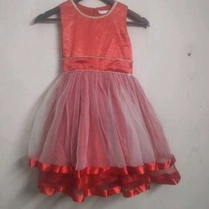 Girls Red Party Dress