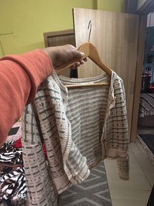 Patterned Knit Cardigan