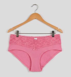 Pink Lace Trim Panties