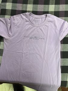 Lilac Graphic Print T-Shirt
