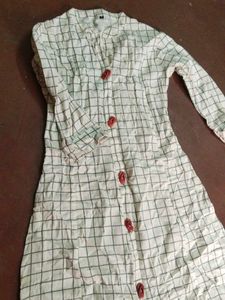 Casual Checked Kurta