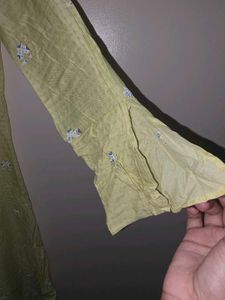 Light Yellow Stylish Kurta