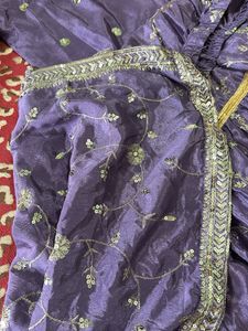 Beautiful Purple Embroidered Kurta Set