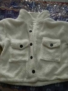 Cozy White Teddy Fleece Jacket