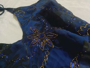 y2k Backless Beaded Top