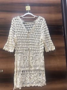 Boho Crochet Tunic Top