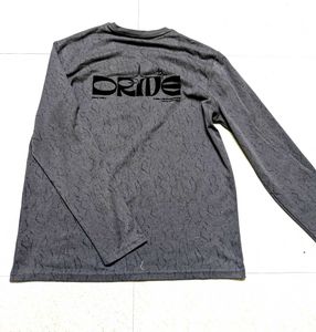 Grey Long Sleeve Graphic T-Shirt (Branded)