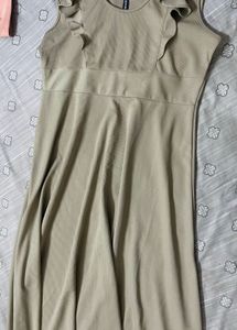 Flowy Ruffle Sleeve Maxi Dress