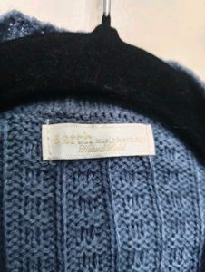 Blue Knit Cardigan
