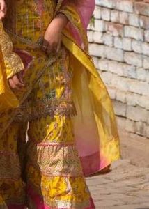 Elegant Yellow Embroidered Salwar Suit
