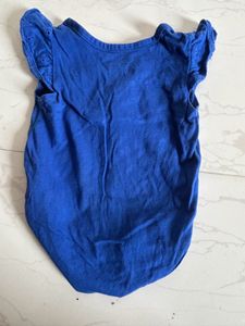Cute Blue Baby Onesie