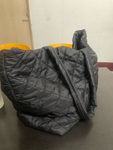 Black Quilted Hobo Bag