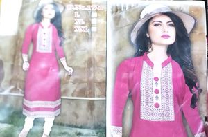 Kurti khadi 1 piece Rose design latest fancy/weste