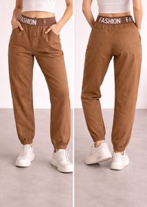 Fashion Elastic Waist Pants