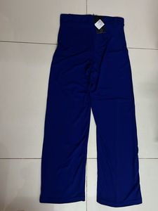 Hight waist Blue Wide Leg Trousers