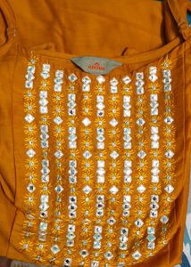 Elegant Mustard Yellow Kurta Set with Dupatta