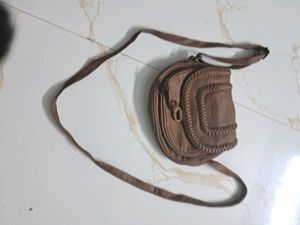 Brown Leather Crossbody Bag
