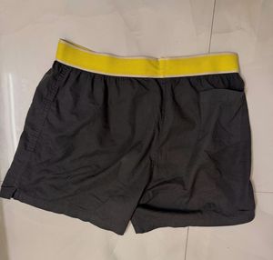 XYXX Men's charcoal Boxers with Yellow Waistband