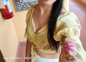Cute Yellow Crop Top