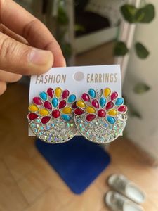 Silver Multi-colour Studs 🌈