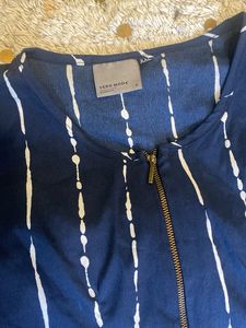 Stylish Blue Striped Long Kurta