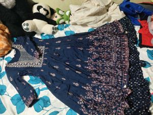 Beautiful Navy Blue anarkali