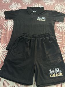 Available -Coach Cord Set- black Colour M Size