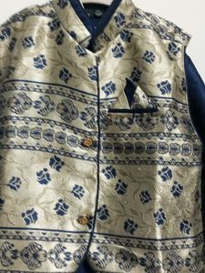 Partywear Kids Kurta With Waistcoat