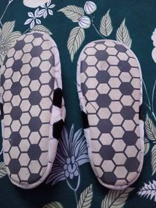 football themed bathroom slippers