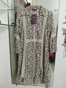 Abstract Printed Cotton Kurti
