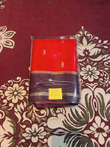 Beautiful Rest Orange Saree with Dark Border