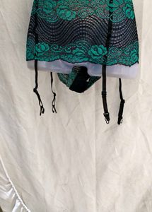 I. Black net garter