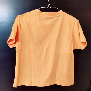 Orange Graphic Shark T-Shirt