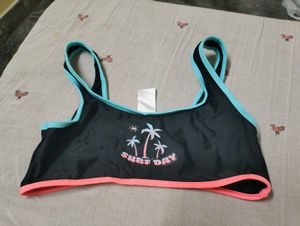 Trendy "Surf Day" Bikini Top