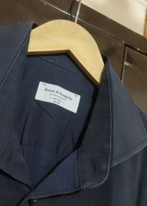 Navy Blue Formal Shirt For Boy &amp; Men 38 Chest