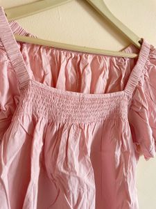 Pink Smocked Top