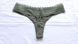 Green Lace Thong