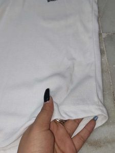 White top with heart print