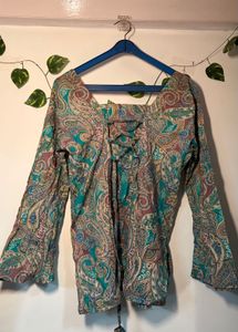 Bohemian Paisley Print Kurta