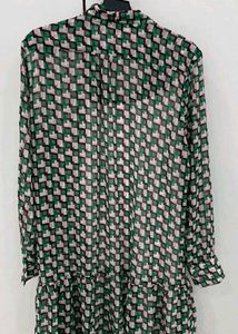 Printed Mini Shirt Dress