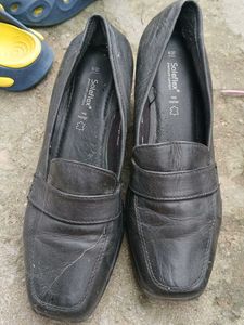 Classic Black Leather Loafers