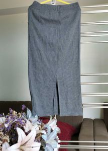 Gray Midi Skirt