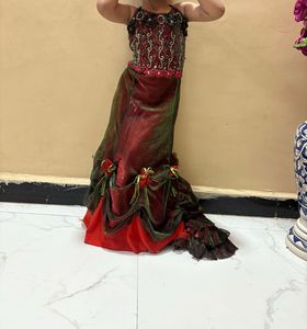 Beautiful Red & Green Gown
