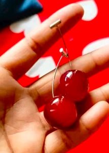 Fashionable western stylish cherry earrings
